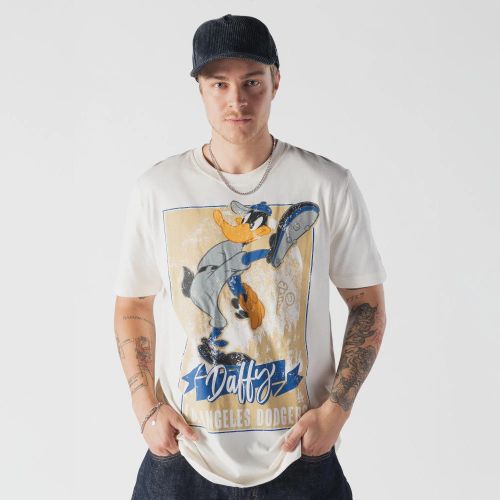 T-shirt LA Dodgers MLB x Looney Tunes Daffy Duck Crème unisex - New Era Cap - Modalova