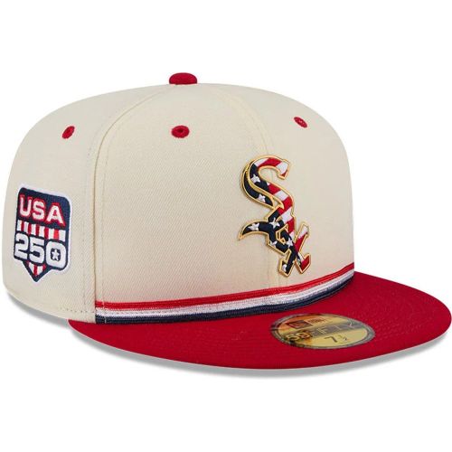 Casquette 59FIFTY Fitted Chicago White Sox MLB 4th Of July 2026 Crème unisex - New Era Cap - Modalova