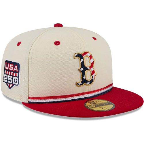 Casquette 59FIFTY Fitted Boston Red Sox MLB 4th Of July 2026 Crème unisex - New Era Cap - Modalova