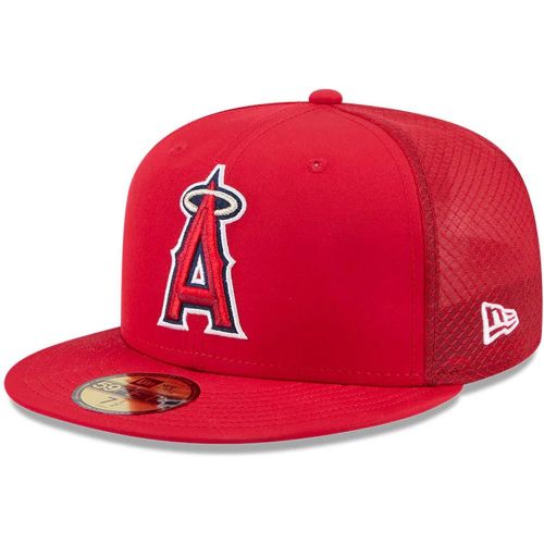 Casquette 59FIFTY Fitted LA Angels MLB Batting Practice 2026 Rouge unisex - New Era Cap - Modalova