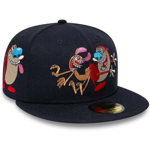 Casquette 59FIFTY Fitted Ren & Stimpy Happy Joy Joy Bleu marine unisex - New Era Cap - Modalova