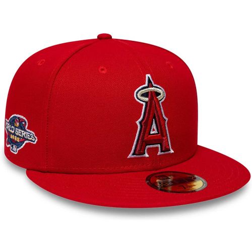 Casquette 59FIFTY Fitted LA Angels MLB Sidepatch Rouge unisex - New Era Cap - Modalova