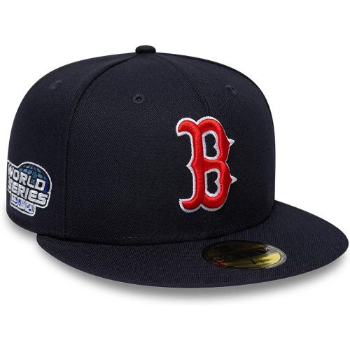 Casquette 59FIFTY Fitted Boston Red Sox MLB Sidepatch Bleu marine unisex - New Era Cap - Modalova
