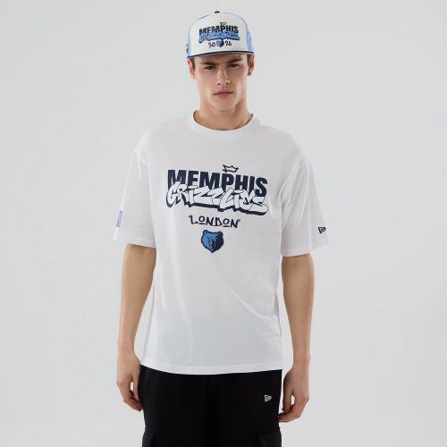 T-shirt Oversize Memphis Grizzlies NBA London Game 2026 Blanc unisex - New Era Cap - Modalova