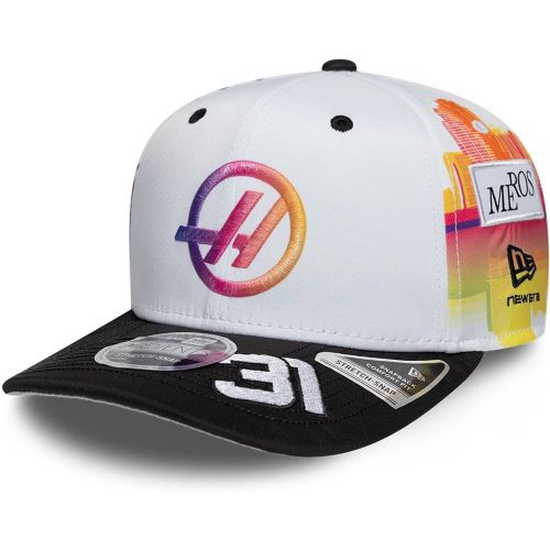 Casquette 9SEVENTY Stretch Snap TGR Haas F1 Esteban Ocon Miami Race Special Blanc unisex - New Era Cap - Modalova