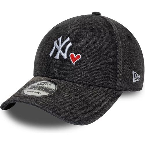 Casquette 9FORTY Adjustable New York Yankees MLB Washed Denim Noir unisex - New Era Cap - Modalova