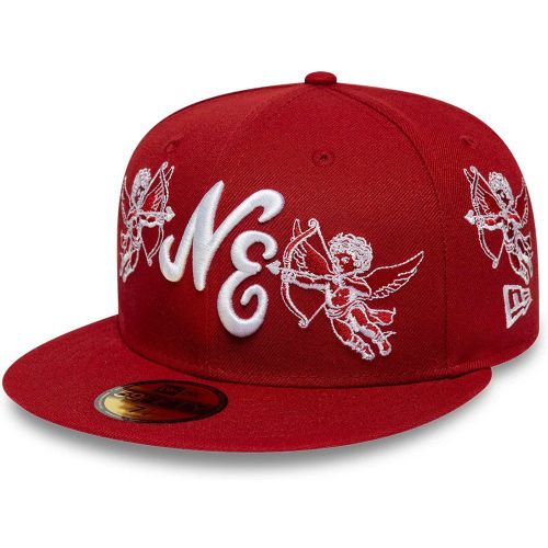 Casquette 59FIFTY Fitted New Era Cherub Rouge foncé unisex - New Era Cap - Modalova