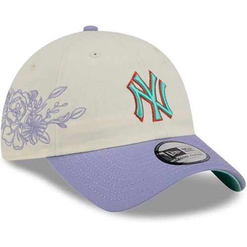Casquette Casual Classic New York Yankees MLB Lavender Flowers Blanc unisex - New Era Cap - Modalova