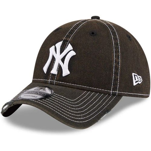 Casquette 9TWENTY New York Yankees MLB Stencil Distressed Noir unisex - New Era Cap - Modalova