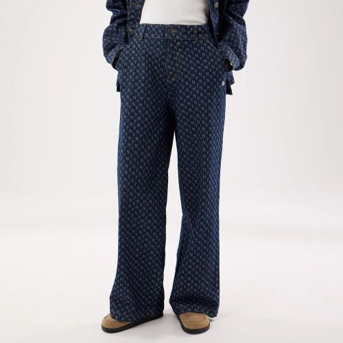 Pantalon Femme Large Jean New York Yankees MLB Bleu Marine unisex - New Era Cap - Modalova