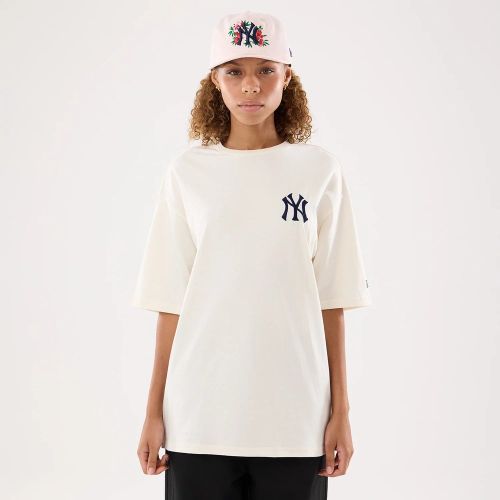 T-shirt Femme New York Yankees MLB Graphic Crème unisex - New Era Cap - Modalova
