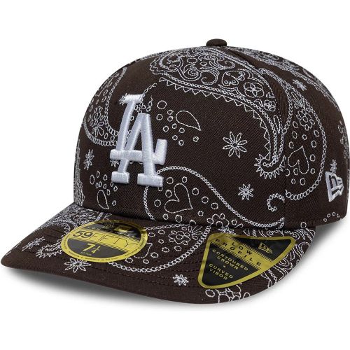 Casquette 59FIFTY Fitted Low Profile en paisley LA Dodgers MLB marron unisex - New Era Cap - Modalova