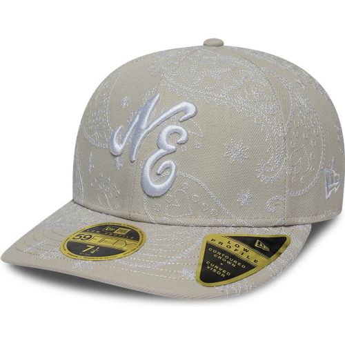 Casquette 59FIFTY Fitted Low Profile en paisley New Era couleur crème unisex - New Era Cap - Modalova