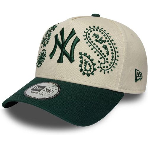 Casquette 9FORTY E-Frame New York Yankees MLB Paisley Crème unisex - New Era Cap - Modalova