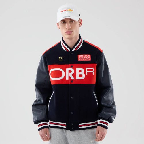 Veste Varsity Red Bull Racing Wordmark Bleu foncé unisex - New Era Cap - Modalova