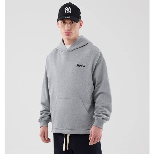 Sweat à capuche New Era Open Hem Gris unisex - New Era Cap - Modalova