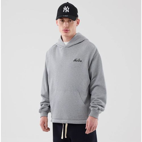 Sweat à capuche New Era Open Hem Gris unisex - New Era Cap - Modalova