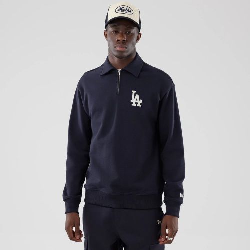 Pull Oversize à Zip 1/4 LA Dodgers MLB Bleu marine unisex - New Era Cap - Modalova