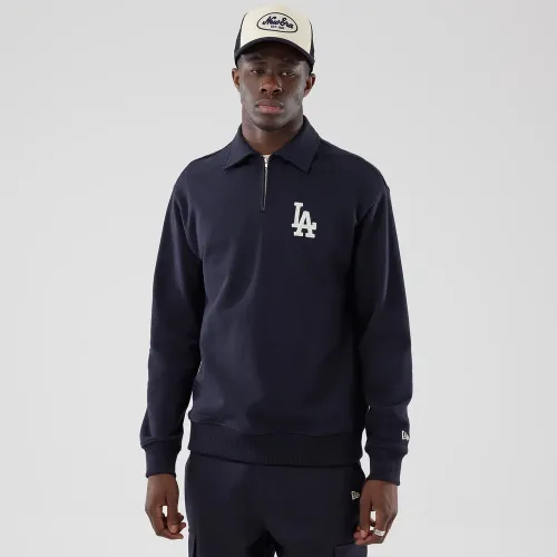 Pull Oversize à Zip 1/4 LA Dodgers MLB Bleu marine unisex - New Era Cap - Modalova