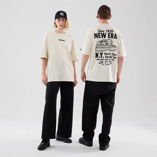 T-shirt Oversize Graphic Crème unisex - New Era Cap - Modalova