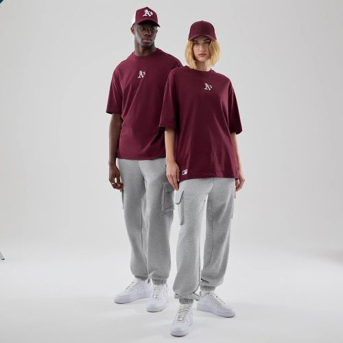 T-shirt Oversize Athletics MLB Midi League Essential Rouge foncé unisex - New Era Cap - Modalova