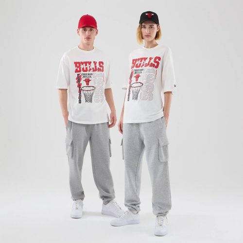 T-shirt Oversize Chicago Bulls NBA Basketball Graphic Blanc unisex - New Era Cap - Modalova