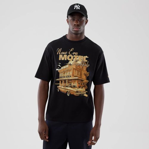 T-shirt Oversize New Era Motor Graphic Noir unisex - New Era Cap - Modalova