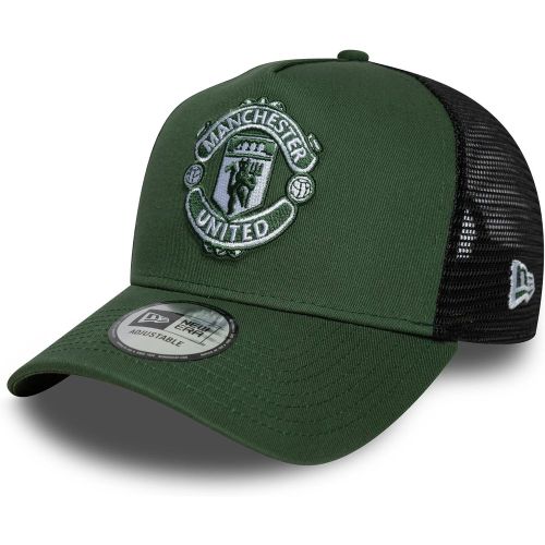 Casquette 9FORTY A-Frame Trucker Manchester United FC Vert foncé unisex - New Era Cap - Modalova