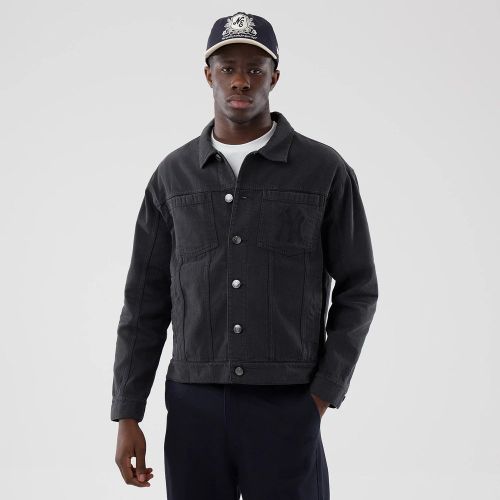 Veste en Jean à Rayures New York Yankees MLB Gris unisex - New Era Cap - Modalova