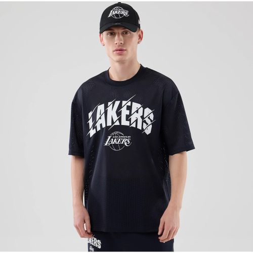 T-shirt Oversize en Mesh LA Lakers NBA Bleu marine unisex - New Era Cap - Modalova