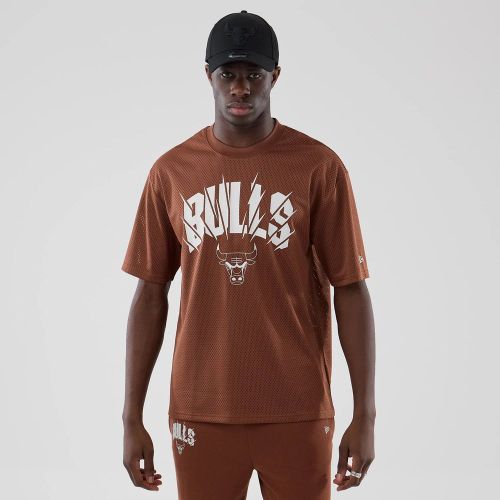 T-shirt Oversize en Mesh Chicago Bulls NBA Marron unisex - New Era Cap - Modalova