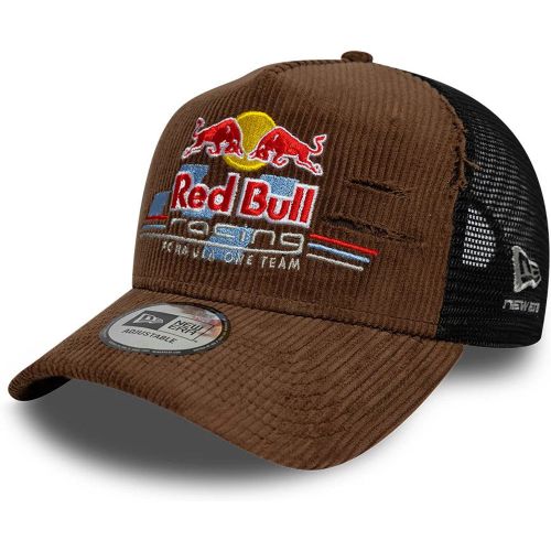 Casquette 9FORTY A-Frame Trucker Red Bull Distressed Cord Marron unisex - New Era Cap - Modalova