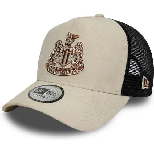 Casquette 9FORTY E-Frame Trucker Newcastle United FC Faux Suede Crème unisex - New Era Cap - Modalova