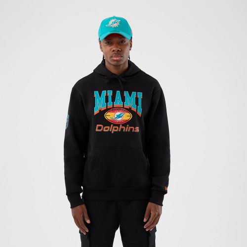 Sweat à capuche Miami Dolphins NFL International Series Games Patch Noir unisex - New Era Cap - Modalova