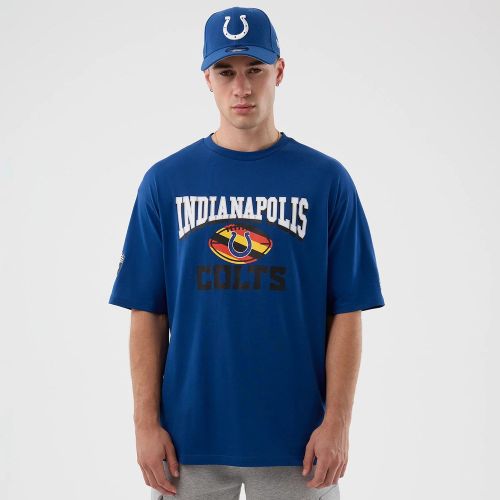 T-shirt Oversize Indianapolis Colts NFL International Series Games Script Bleu unisex - New Era Cap - Modalova