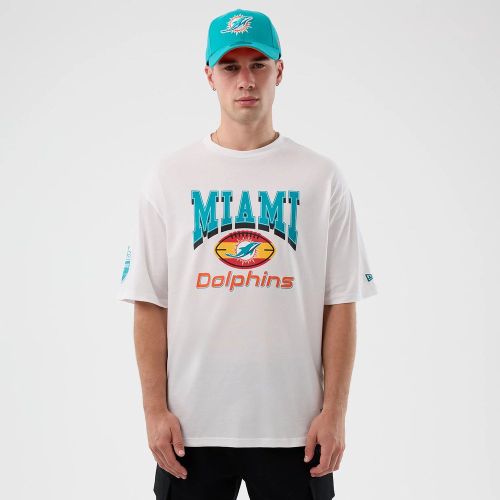 T-shirt Oversize Miami Dolphins NFL International Series Games Madrid Blanc unisex - New Era Cap - Modalova