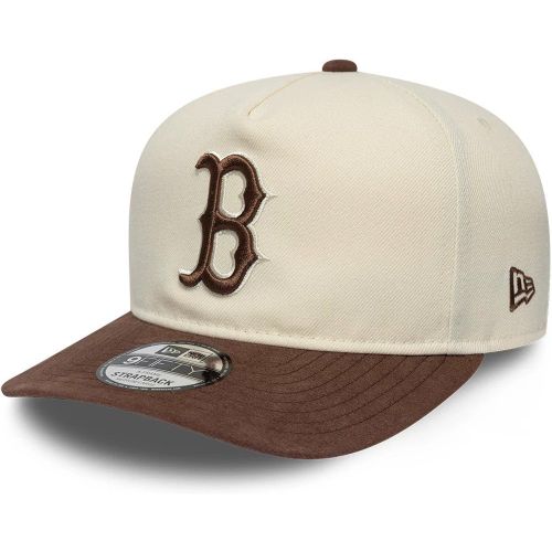 Casquette 9FIFTY A-Frame Boston Red Sox MLB Suede Visor Crème unisex - New Era Cap - Modalova