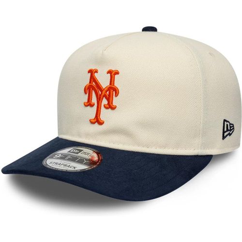 Casquette 9FIFTY A-Frame Adjustable New York Mets MLB Suede Visor Crème unisex - New Era Cap - Modalova