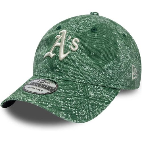 Casquette 9TWENTY Adjustable Athletics MLB Washed Paisley Vert foncé unisex - New Era Cap - Modalova