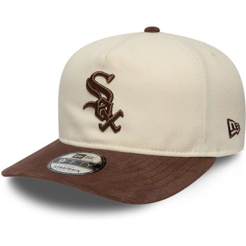 Casquette 9FIFTY A-Frame Chicago White Sox MLB Suede Visor Crème unisex - New Era Cap - Modalova