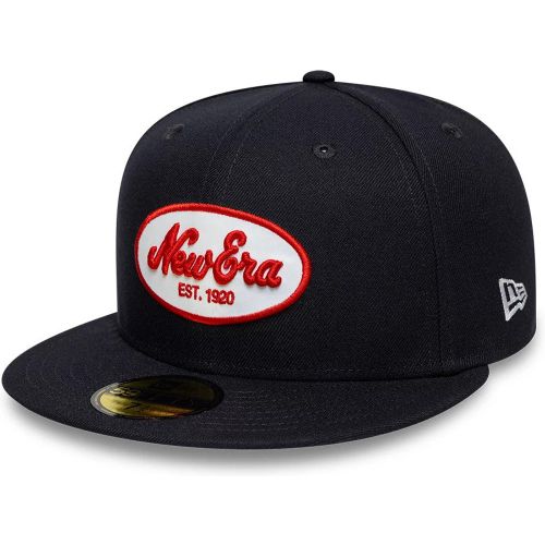 Casquette 59FIFTY Fitted Patch Oval New Era Bleu Marine unisex - New Era Cap - Modalova