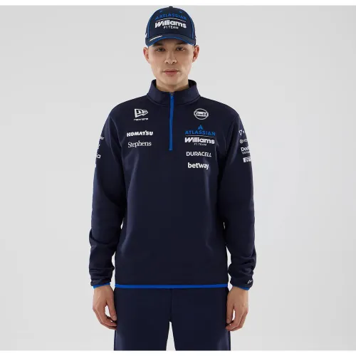 Pull Zip 1/4 Williams Bleu marine unisex - New Era Cap - Modalova