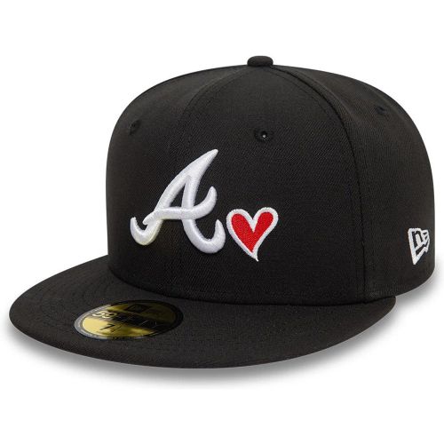 Casquette 59FIFTY Fitted MLB Heart Icon Atlanta Braves Noir unisex - New Era Cap - Modalova