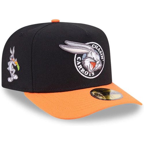 Casquette 59FIFTY A-Frame Fitted Looney Tunes Carrots Bugs Bunny Noir unisex - New Era Cap - Modalova