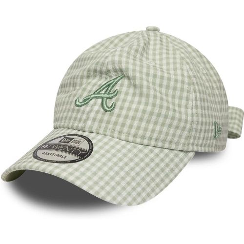 Casquette 9TWENTY Gingham Bowback Atlanta Braves MLB Vert Pastel unisex - New Era Cap - Modalova
