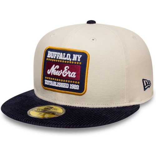 Casquette 59FIFTY Fitted New Era Patch Cord Crème unisex - New Era Cap - Modalova
