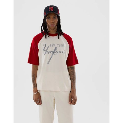 T-shirt Boxy New York Yankees MLB Blanc unisex - New Era Cap - Modalova
