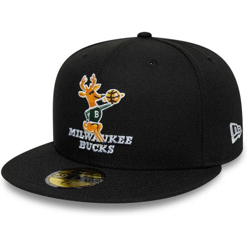 Casquette 59FIFTY Fitted Hardwood Classic Milwaukee Bucks NBA Noir unisex - New Era Cap - Modalova