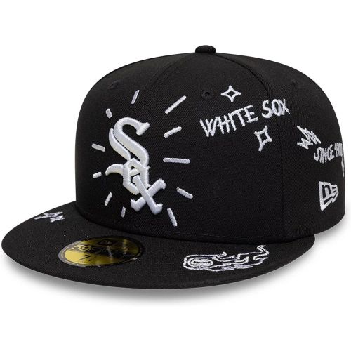 Casquette 59FIFTY Fitted Scribble Chicago White Sox MLB Noir unisex - New Era Cap - Modalova