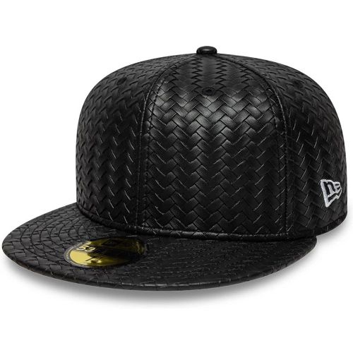 Casquette 59FIFTY Fitted New Era Woven PU Noir unisex - New Era Cap - Modalova